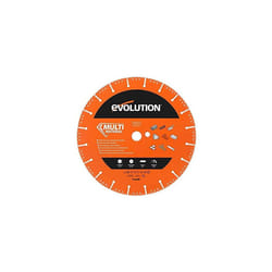 Evolution (MD300SEG-CS) - 300 mm Multi Material Diamond Blade For Disc Cutters - Superior Quality Diamonds - Segmented Rim Removes Debris From Cut -
