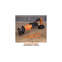 Evolution Power Tools R150RCP-Li Reciprocating Saw, Multi-Material Cutting - Includes 2Ah Battery, Charger, 2 Reciprocating Saw Blades