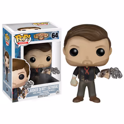 FUNKO Pop! Games: Bioshock - Booker DeWitt with Skyhook, Toy figure