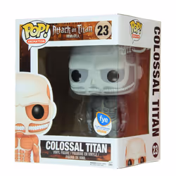FunKo POP Anime: Attack on Titan - 6'' Colossal Titan Toy Figure - Exclusive Greyscale Edition