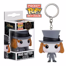 Funko POP Keychain: Alice: Through The Looking Glass Mad Hatter Action Figure