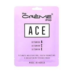 The Crme Shop  Vitamin A C E Ultimate Moisturizing Youthful and Brightening Essence Mask Boost Skins Immune System Restore Skin Cells Damaged  5 Pack