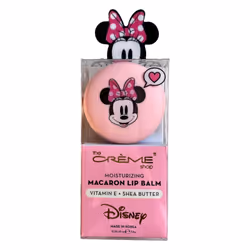 The Crme Shop x Disney Macaron Lip Balm Minnie Mouse Strawberries and Crme Pink Korean Scented Pocket Portable Vitamin E Shea ...