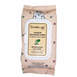 The Crme Shop Juicy Makeup Remover Wipes Made with Refreshing Cucumber Make Up Remover Cleansing Wipes Hydrating Makeup Wi ...