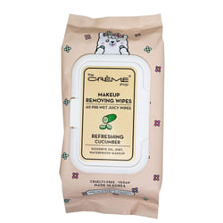 The Crme Shop Juicy Makeup Remover Wipes Made with Refreshing Cucumber  Make Up Remover  Cleansing Wipes  Hydrating Makeup Wipes 60 PreWet Juicy Wipes