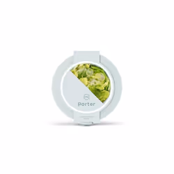 W&P Design Porter Bowl, Lunch container, Adult, Mint colour, Plastic, Silicone, Monochromatic, Round