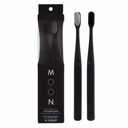 MOON Soft Bristle Toothbrush 2-Pack - Extra Soft Toothbrushes for Adults Sensitive Gums & Teeth-Friendly - 720 Tapered Ultra ...
