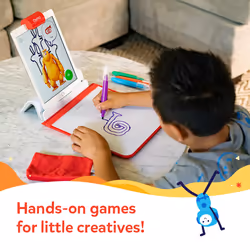 Osmo - Creative Starter Kit for IPad - 3 Educational Learning Games - Creative Drawing & Problem Solving/ Early Physics - STEM Toy Gifts for Kid  Boy