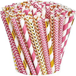 Comfy Package CP-PDS-PG-200 disposable drinking straws 200 pc(s) Pink