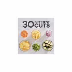 Dash Safe Slice Mandoline Slicer, Julienne + Dicer for Vegetables, Meal Prep & More with 30+ Presets & Thickness Adjuster - Aqua