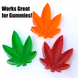 Marijuana Cannabis Weed Hemp Leaf Silicone Molds for Pot Candy Mold Chocolate Gummy Gummies, 2 Pack