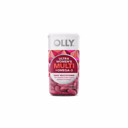OLLY Ultra Strength Women's Multi + Omega-3 Softgels, Daily Vitamin, 60 Ct