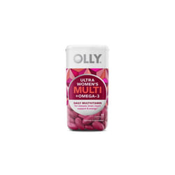 OLLY Ultra Strength Women's Multi + Omega-3 Softgels, Daily Vitamin, 60 Ct