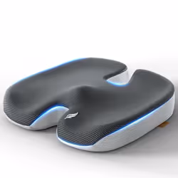 TOP COMFORT Memory Foam Seat Cushion Gel Enhanced Orthopedic Coccyx P