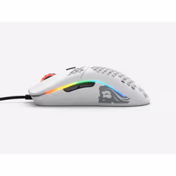 Glorious Gaming Model O- (Minus) Compact Wired Gaming Mouse - 58g Superlight Honeycomb Design, RGB, Pixart 3360 Sensor, Ambidextrous, Omron Switches - Matte White