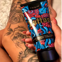 Onyx Tattoo Tanning Cream with Ink Sunbed Cream Care Formula