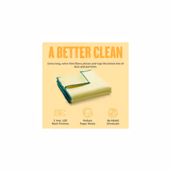 2-Pack High Performance Dusting Cloth, Microfibre Cleaning Cloth, Traps Dust, Pollen, Pet Fur, and Hair, Great for Wood and Leather Surfaces, Washable