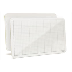 Handheld Grid Whiteboard  11"""" x 17"""" x 1/8"""" Double Sided Dry Erase Grid Lap Boards  No Ghosting  Made in The USA