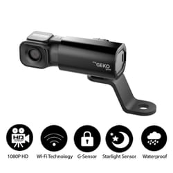 Adesso Moto Snap 1080P HD Motorcycle Dash Cam Full HD Wi-Fi Battery