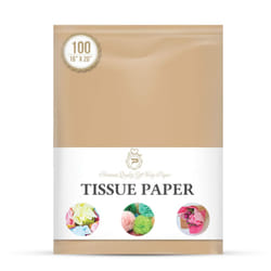 Desert Tan Gift Wrapping Tissue Paper for Gift Packaging  Floral  Birthday  Christmas  Halloween  DIY Crafts and More 15"""" X 20"""" 100 Sheets