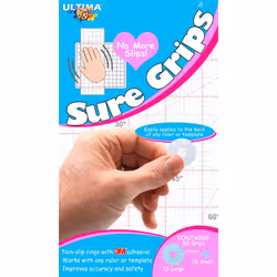 Sure Grips by Ultima - Non-Slip Ruler Grip Rings with 3M Adhesive Back