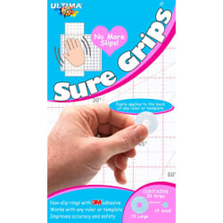 Sure Grips by Ultima - Non-Slip Ruler Grip Rings with 3M Adhesive Back