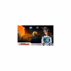Professor Maxwell's VR Universe - Virtual Reality Kids Space Science Book and Interactive STEM Learning Activity Set (Full Version - Includes Goggles)