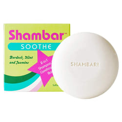 Shambar SOOTHE All Natural Shampoo and Conditioner Bar | Solid Hair Wash with Burdock  Mint & Jasmine | Sulfate Free & Vegan | Color Safe Shampoo Bar