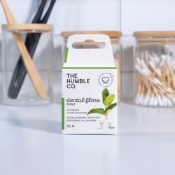 The Humble Co. Dental Floss (4pack) - Vegan  Waxed Dental Floss with Xylitol  55 Yards of Adult and Kids Floss for Gum Care and Dental Care