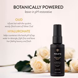 PHILIP B Detangling Toning Mist with Velvet Oud  2 fl. oz. (60 ml) - Leave-In pH Restorative Daily Detangling Mist  Leaves Hair Glossy & Frizz-Free