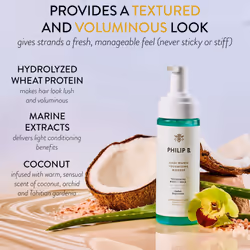PHILIP B Maui Wowie Volumizing Mousse  5.5 fl. oz. (163 ml) - For Thickening Body + Hold  Boost Volume & Add Lift at Roots  Never Stiff or Sticky