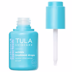 TULA Skin Care Wrinkle Treatment Drops Retinol Alternative Serum AntiAging Minimizes Wrinkles Contains Bakuchiol Alfalfa Spr ...