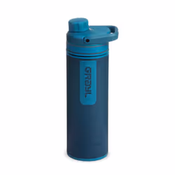 Grayl UltraPress, 500 ml, Hiking, Blue, Acrylonitrile butadiene styrene (ABS), Polypropylene (PP), Silicone, Thermoplastic el ...
