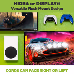 HIDEit Mounts Wall Mount for Xbox Series S - American Company - White Steel Mount for Xbox Series S - Wall Mount Kit works with Xbox Series S - Patent