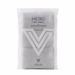 VOLO Hero Luna Gray Face Towel | Reusable Facial Wash Cloths | Makeup Remover & Post Shower Washcloths | Ultra Soft Absorben ...
