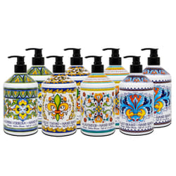 Perugia Italian Deruta Hand Soap - 21.5 fl oz Bottles - 8 pack - Lavendar  Sweet Orange  Lemon Verbana  and Olive Thyme