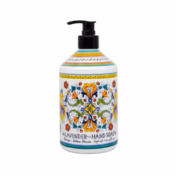 Perugia Italian Deruta Hand Soap - 21.5 fl oz Bottles - 8 pack - Lavendar  Sweet Orange  Lemon Verbana  and Olive Thyme