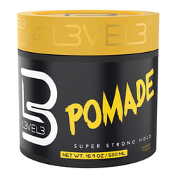 L3VEL3 Pomade - Delivers Brilliant Shine to Hair - Infused with Keratin -  Gives Hair an Uplifting Scent - Extreme Hold - 500 ml
