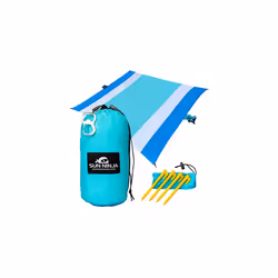 SUN NINJA Sand Free Beach Blanket - Outdoor Blanket Beach Mat & Acces