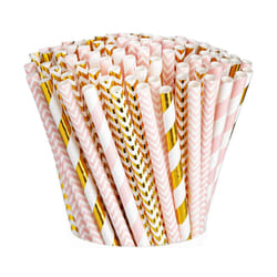 Comfy Package CP-PDS-LPG-200-X24 disposable drinking straws 4800 pc(s) Pink
