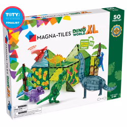 Magna-Tiles Dino World XL 50-Piece Set, Building set, 3 yr(s), 50 pc(s)