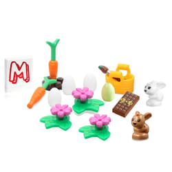 LEGO Friends Easter Accessory Pack (with Paint Brush  Bunnies Eggs Flowers and Carrots)