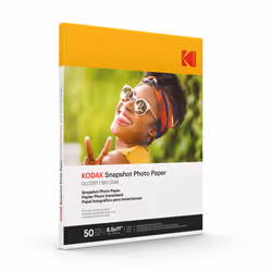 KODAK Photo Paper Gloss 8.5 X 11 SNAPSHOT 50 count  48lb-180 g/m 2-8.5