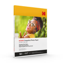 KODAK Photo Paper Gloss 8.5 X 11 SNAPSHOT 50 count  48lb-180 g/m 2-8.5