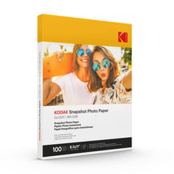 KODAK Photo Paper Gloss 8.5 X 11 SNAPSHOT 100 count  48lb-180 g/m 2-8.5MIL (41302)