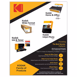 Kodak Photo Paper  8.0 mil 200GSM  Glossy  8-1/2 x 11  100 Sheets/Pack