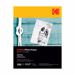 Kodak photo paper 8.5 x 11 matte  100 count 39 lb - 145 g/m 41184-3510-225