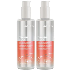 Joico YouthLock Blowout Crme Formulated with Collagen | Youthful Body and Bounce | Strengthen and Protect Hair | Boost Shine