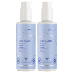 Joico InnerJoi Blowout Creme | Styling For All Hair Types | Sulfate & Paraben Free | Naturally-Derived Vegan Formula | 5.1 oz | 2 Pack