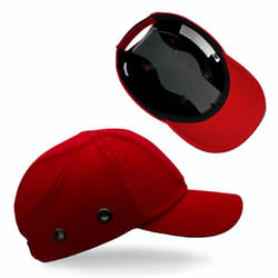 Lucent Path Red Baseball Safety Bump Cap Helmet Hard Hat Head Protection Cap for Men Women